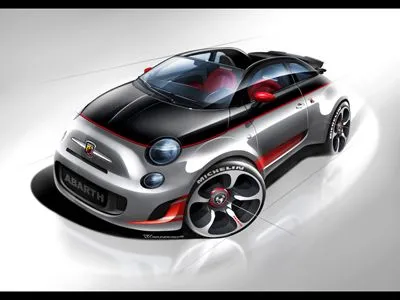 2010 Abarth 500C Poster