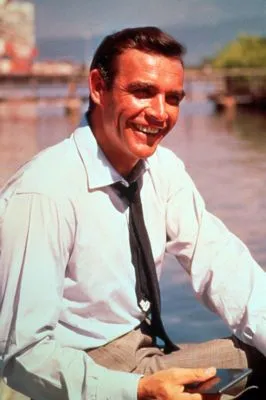 Sean Connery White Water Bottle With Carabiner