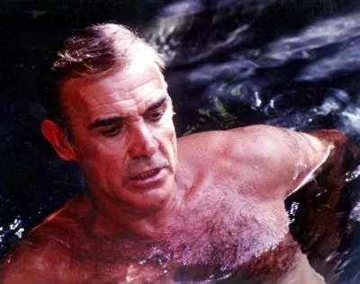 Sean Connery White Water Bottle With Carabiner