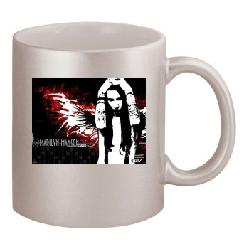 Marilyn Manson 11oz Metallic Silver Mug