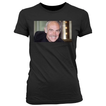 Sean Connery Women's Junior Cut Crewneck T-Shirt