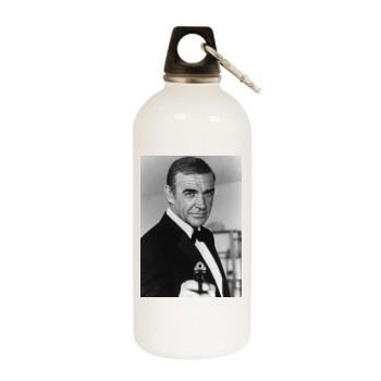 Sean Connery White Water Bottle With Carabiner