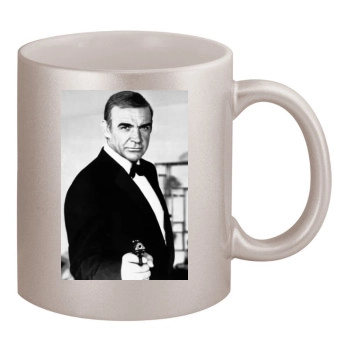 Sean Connery 11oz Metallic Silver Mug