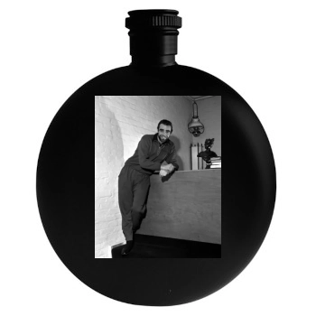 Sean Connery Round Flask