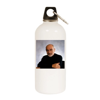 Sean Connery White Water Bottle With Carabiner