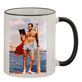 Sean Connery 11oz Colored Rim & Handle Mug