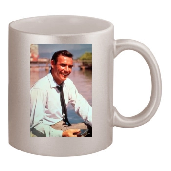 Sean Connery 11oz Metallic Silver Mug