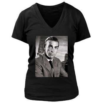 Sean Connery Women's Deep V-Neck TShirt