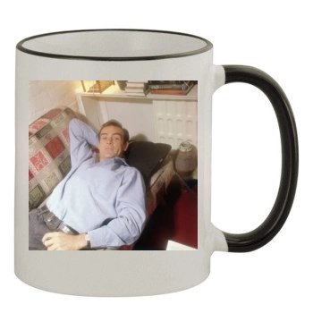 Sean Connery 11oz Colored Rim & Handle Mug