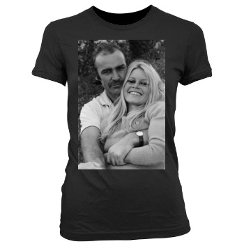 Sean Connery Women's Junior Cut Crewneck T-Shirt