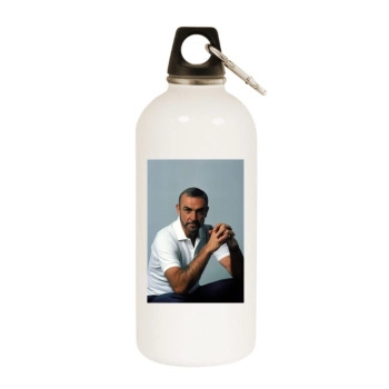 Sean Connery White Water Bottle With Carabiner