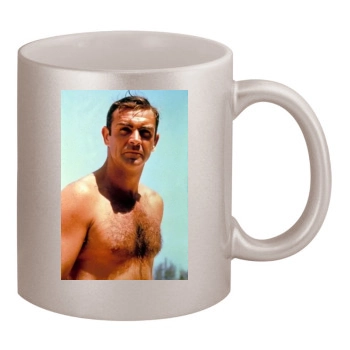 Sean Connery 11oz Metallic Silver Mug