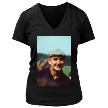 Sean Connery Women's Deep V-Neck TShirt