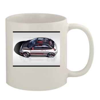 2010 Abarth 500C 11oz White Mug