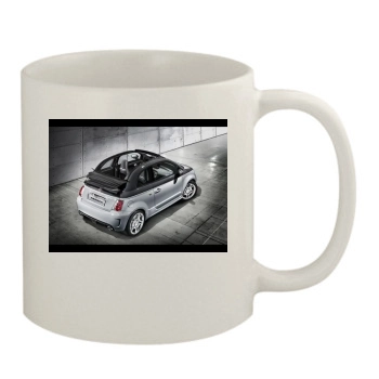 2010 Abarth 500C 11oz White Mug