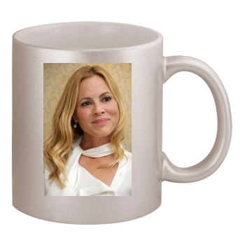 Maria Bello 11oz Metallic Silver Mug