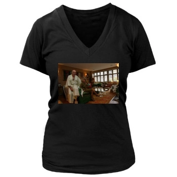 Sean Connery Women's Deep V-Neck TShirt