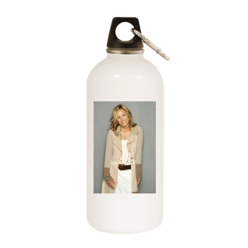 Maria Bello White Water Bottle With Carabiner