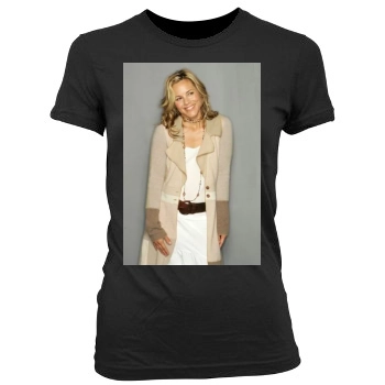 Maria Bello Women's Junior Cut Crewneck T-Shirt