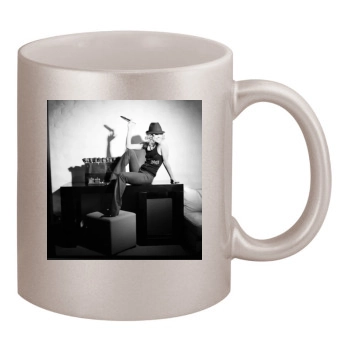 Maria Bello 11oz Metallic Silver Mug