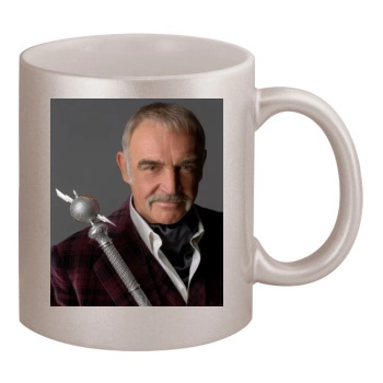 Sean Connery 11oz Metallic Silver Mug