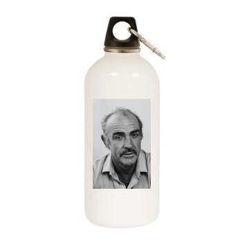 Sean Connery White Water Bottle With Carabiner