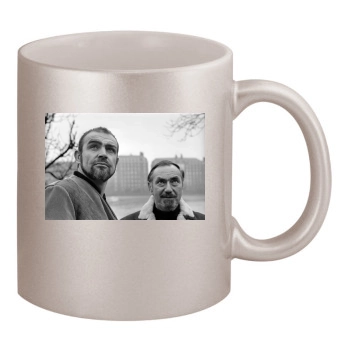 Sean Connery 11oz Metallic Silver Mug