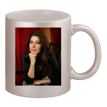 Marisa Tomei 11oz Metallic Silver Mug