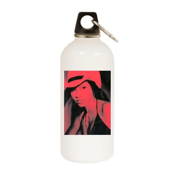 Toni Braxton White Water Bottle With Carabiner